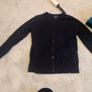 black cardigan